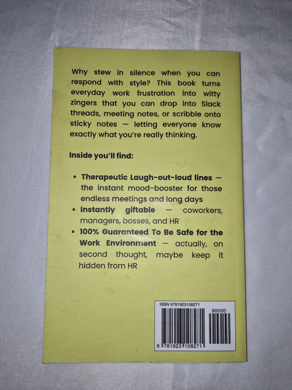 HR Approved: 52 Ways to Inform Coworkers They're Stupid - Yellow Cover
